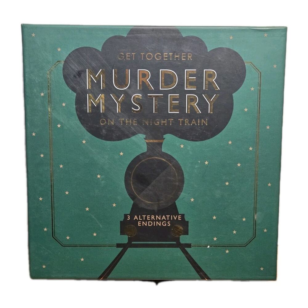 Murder Mystery Get Together On The Night Train Board Game OPEN BOX